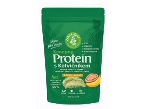 Konopný proteín EXTRA s kotvičníkom 500 g – Zelená Země